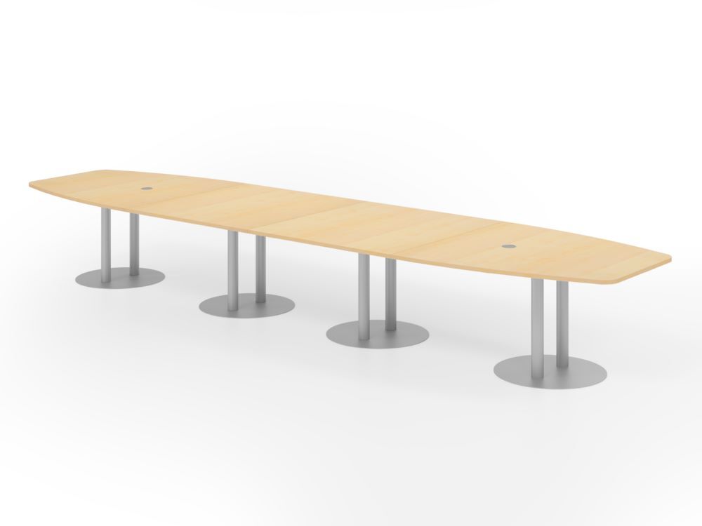 Produktbild Hammerbacher Konferenztisch 520cm Säulenfuß Ahorn/Silber