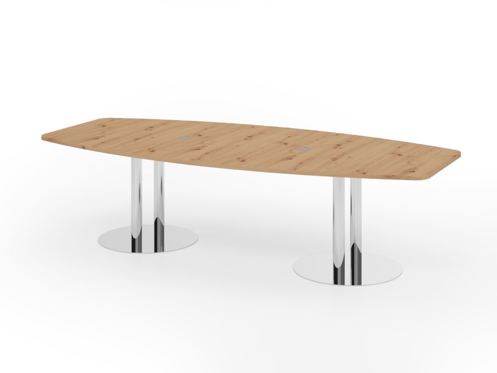 Produktbild Hammerbacher Konferenztisch 280cm Säulenfuß Asteiche/Chrom