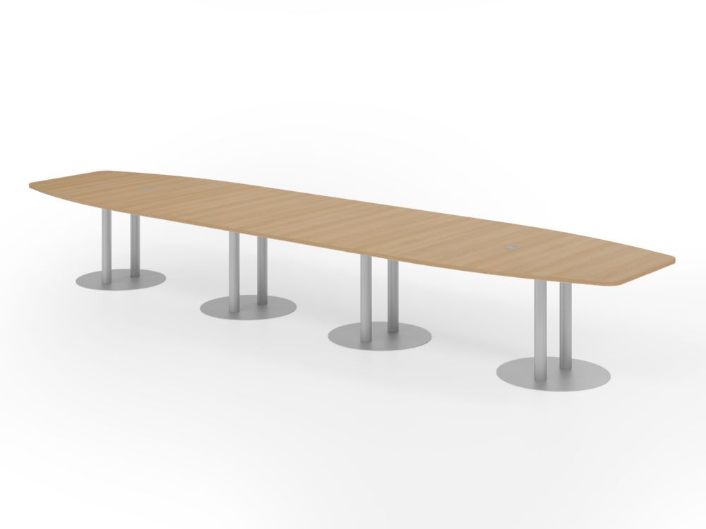 Produktbild Hammerbacher Konferenztisch 520cm Säulenfuß Eiche/Silber