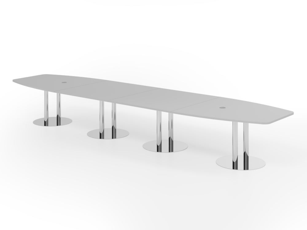 Produktbild Hammerbacher Konferenztisch 520cm Säulenfuß Grau/Chrom