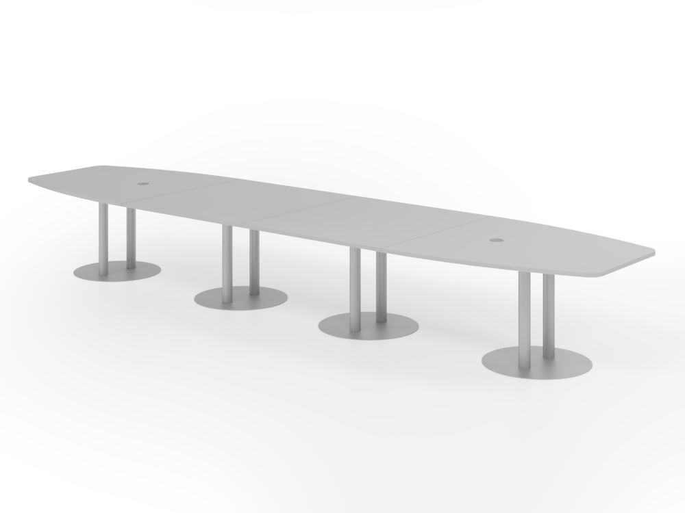 Produktbild Hammerbacher Konferenztisch 520cm Säulenfuß Grau/Silber