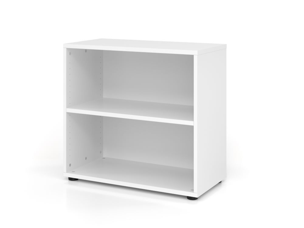 Hammerbacher Offenes Regal 80 x 40 x 74,6 cm 2OH 928RE Weiß Produktbild Hammerbacher Offenes Regal 80 x 40 x 74,6 cm 2OH 928RE Weiß