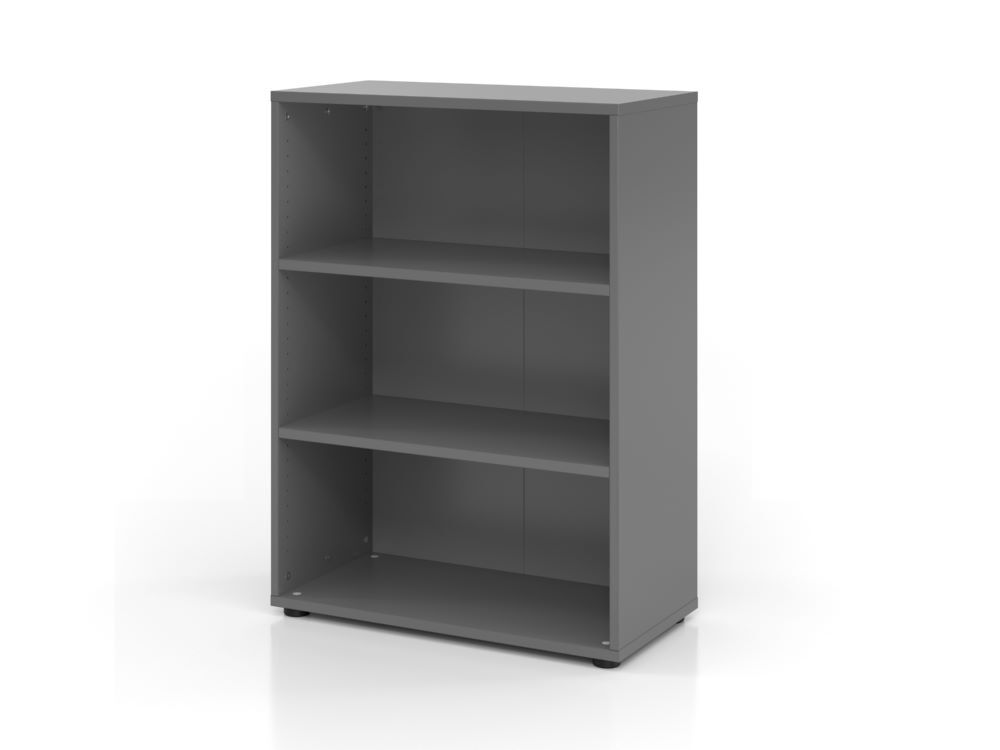 Hammerbacher Regal 3OH 80 x 40 x 110 cm 2 Fachböden 938RE Graphit Produktbild Hammerbacher Regal 3OH 80 x 40 x 110 cm 2 Fachböden 938RE Graphit