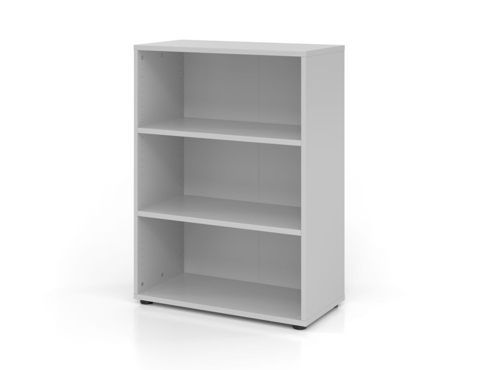 Hammerbacher Regal 3OH 80 x 40 x 110 cm 2 Fachböden 938RE Grau Produktbild Hammerbacher Regal 3OH 80 x 40 x 110 cm 2 Fachböden 938RE Grau