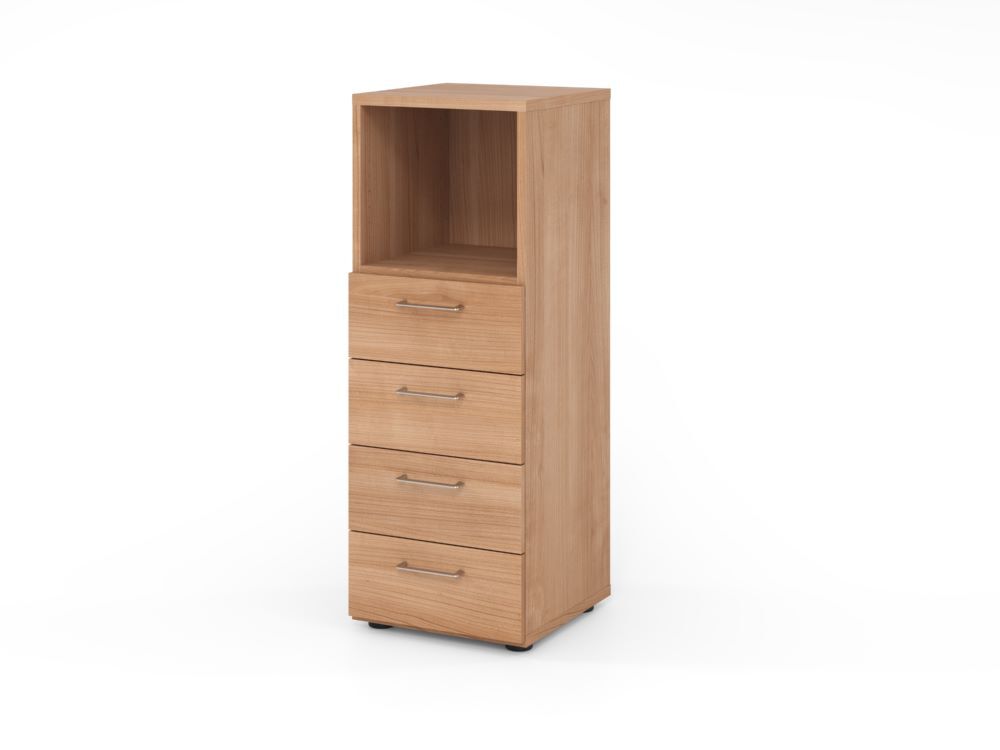 Produktbild Hammerbacher Regal 3OH mit 4 Schübe BS Nussbaum/Nussbaum