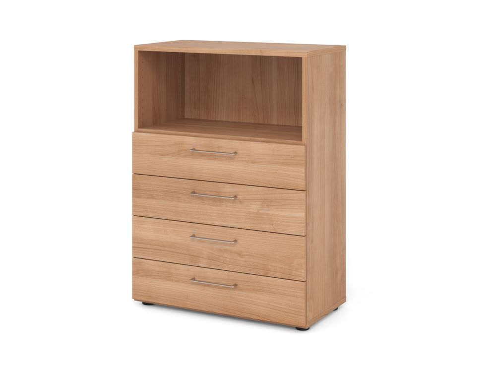 Produktbild Hammerbacher Regal 3OH 4 Schübe Nussbaum/Nussbaum