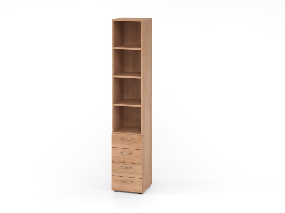 Produktbild Hammerbacher Regal 6OH 4 Schübe Nussbaum/Nussbaum