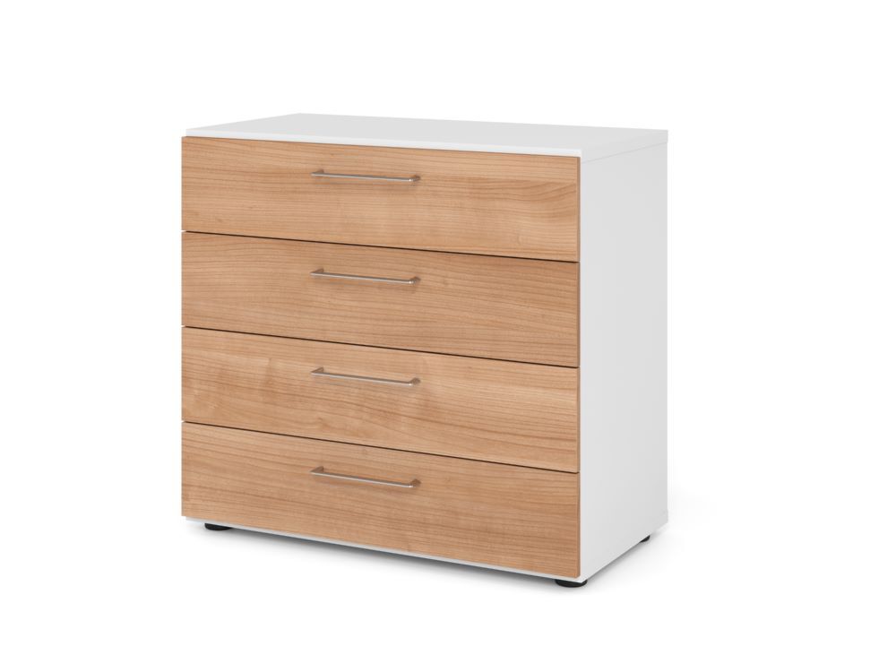 Produktbild Hammerbacher Regal 2OH 4 Schübe Weiß/Nussbaum