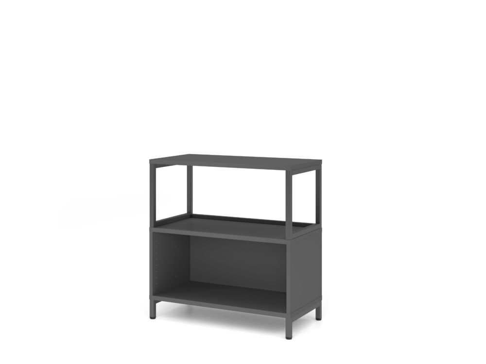 Produktbild Hammerbacher Regal 2OH mit Sockel graphit