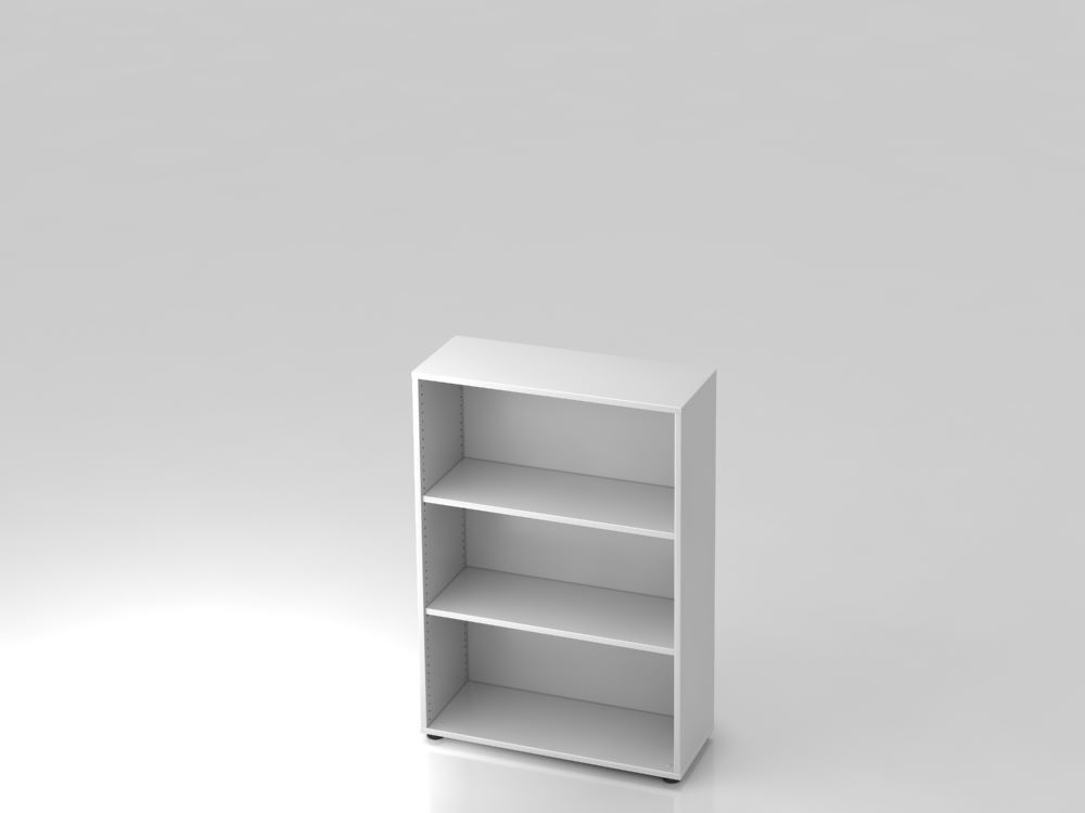 Hammerbacher Regal 3OH 80 x 33 x 114,4 cm Weiß Produktbild Hammerbacher Regal 3OH 80 x 33 x 114,4 cm Weiß