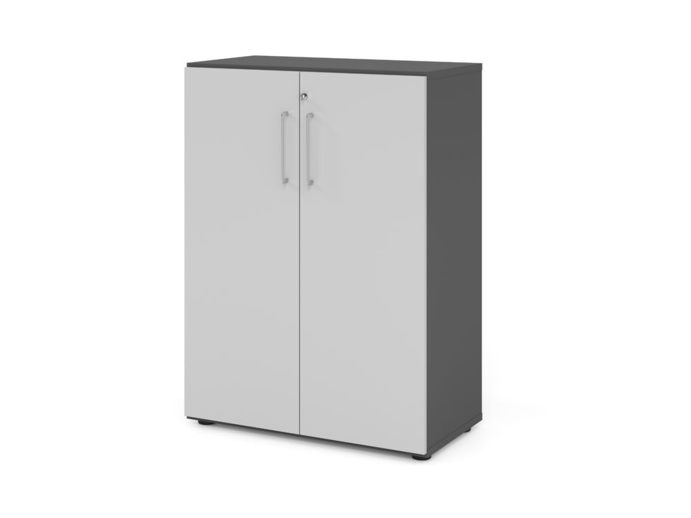 Produktbild Hammerbacher Regal mit Türen 3OH 938T3 Graphit/Grau