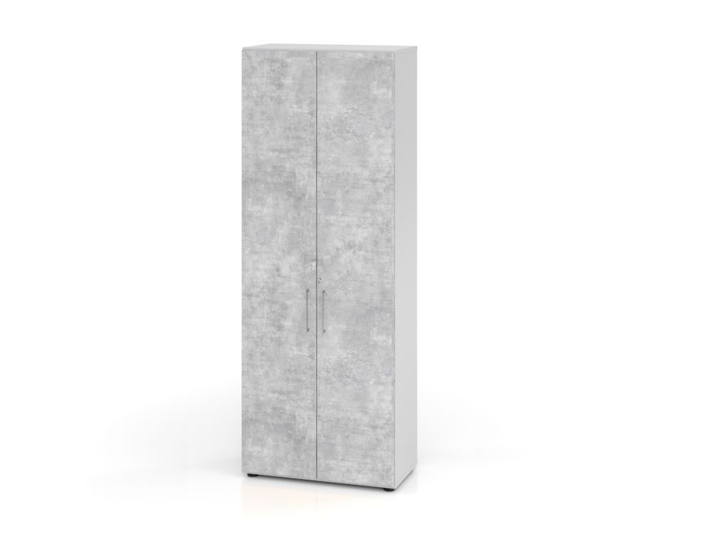 Hammerbacher Regal Flügeltürenschrank 6OH 968T6 Grau Beton Produktbild Hammerbacher Regal Flügeltürenschrank 6OH 968T6 Grau Beton