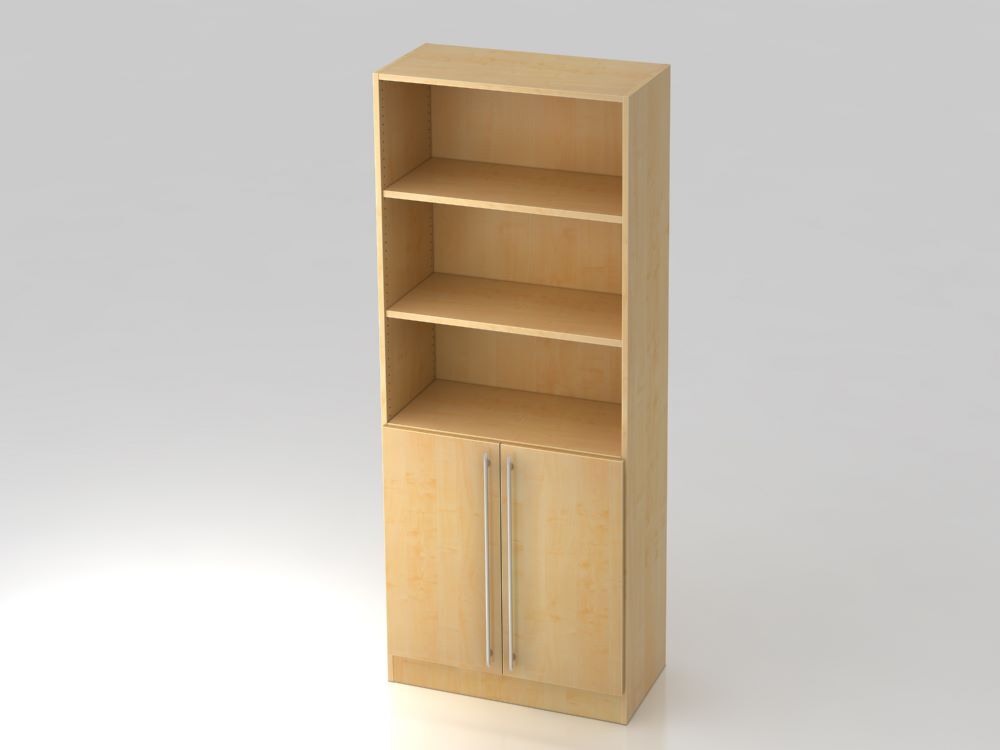 Hammerbacher Regal 5OH 2 Türen RE Ahorn 80 x 42 x 200,4 cm Produktbild Hammerbacher Regal 5OH 2 Türen RE Ahorn 80 x 42 x 200,4 cm