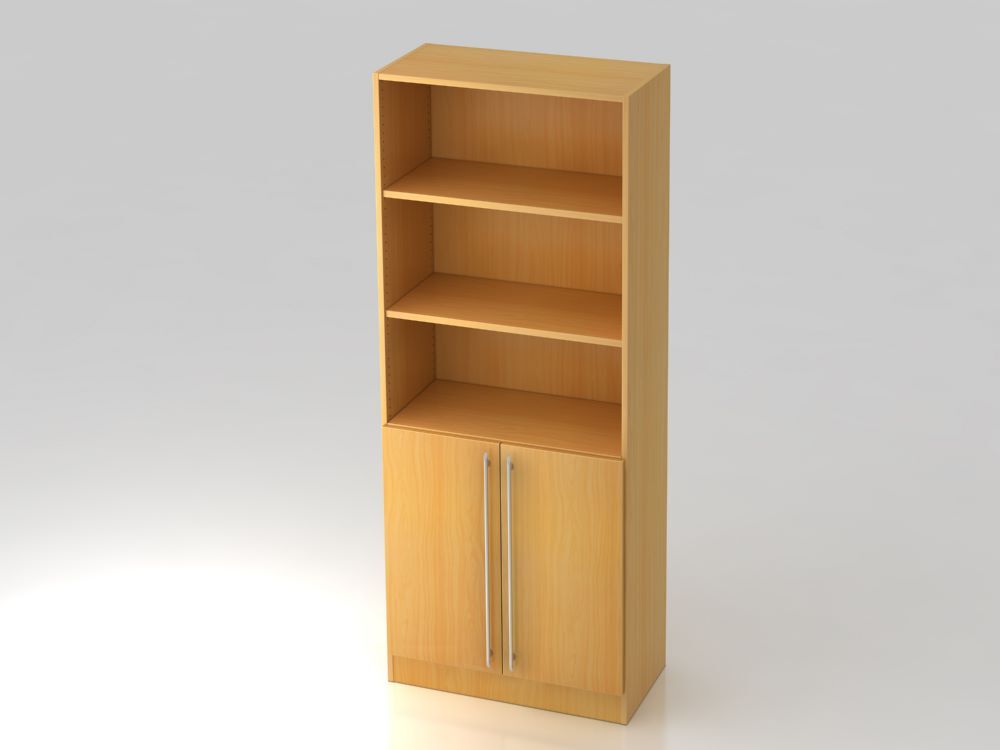 Hammerbacher Regal Buche 80 x 200,4 cm 5OH mit 2 Türen RE Produktbild Hammerbacher Regal Buche 80 x 200,4 cm 5OH mit 2 Türen RE