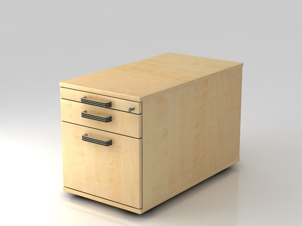 Hammerbacher Bürowagen 42,8 x 51,2 x 80 cm 1 Schub 1 Hängeregister SG Ahorn Produktbild Hammerbacher Bürowagen 42,8 x 51,2 x 80 cm 1 Schub 1 Hängeregister SG Ahorn