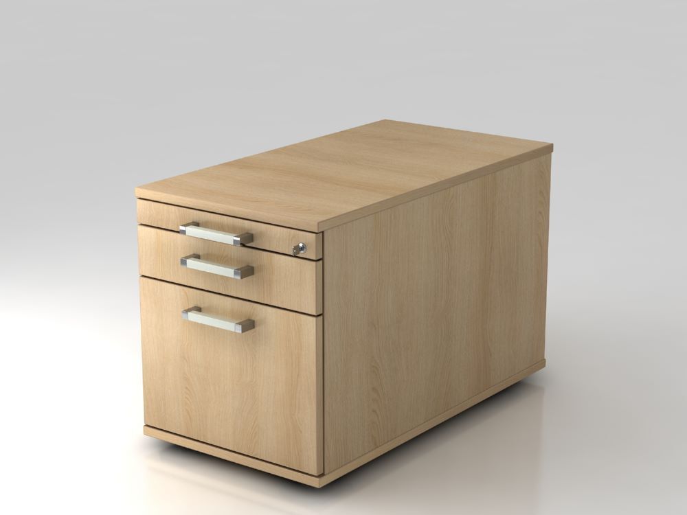 Hammerbacher Bürowagen Eiche 80 cm 1 Schub 1 Register CE Produktbild Hammerbacher Bürowagen Eiche 80 cm 1 Schub 1 Register CE