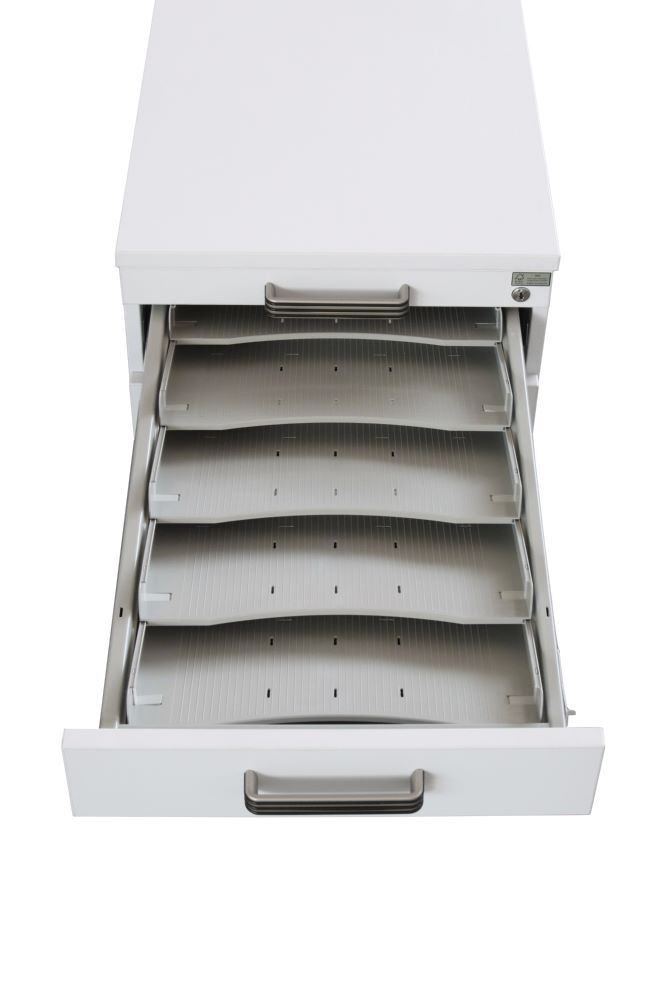 Produktbild Rollcontainer 80cm,3Schub,Schloss BS Graphit bild 3