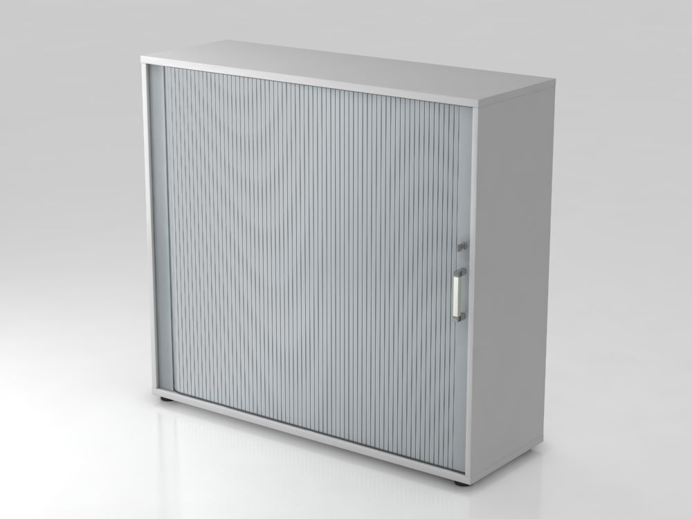 Hammerbacher Rollladenschrank 3OH 120 x 110 cm CE Grau Silber Produktbild Hammerbacher Rollladenschrank 3OH 120 x 110 cm CE Grau Silber