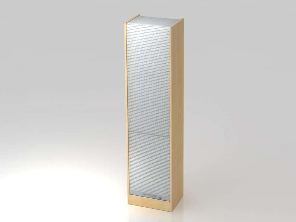 Hammerbacher Rollladenschrank höhenverstellbar 50 cm 5OH BM Ahorn Silber Produktbild Hammerbacher Rollladenschrank höhenverstellbar 50 cm 5OH BM Ahorn Silber