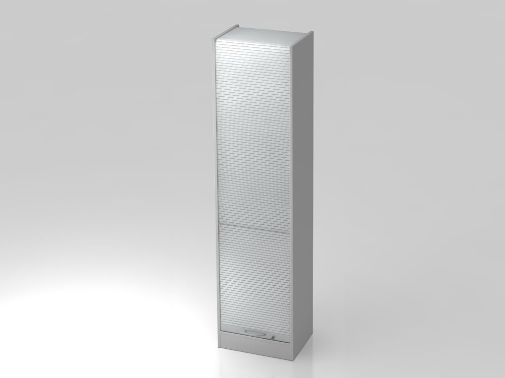 Hammerbacher Rollladenschrank 5OH 50 x 40 x 200,4 cm BM Grau Produktbild Hammerbacher Rollladenschrank 5OH 50 x 40 x 200,4 cm BM Grau