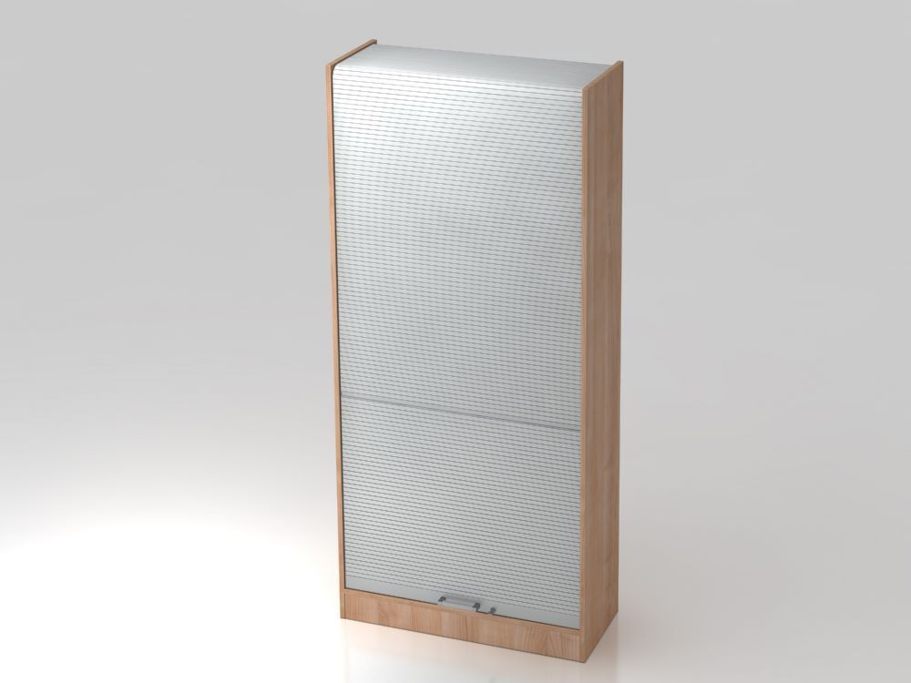 Hammerbacher Rollladenschrank 90 x 40 x 200,4 cm 5OH CE Nussbaum Produktbild Hammerbacher Rollladenschrank 90 x 40 x 200,4 cm 5OH CE Nussbaum