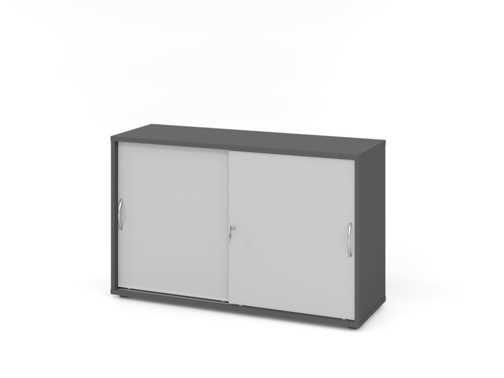 Produktbild Hammerbacher Schiebetürenschrank 2 OH BM Graphit/Grau