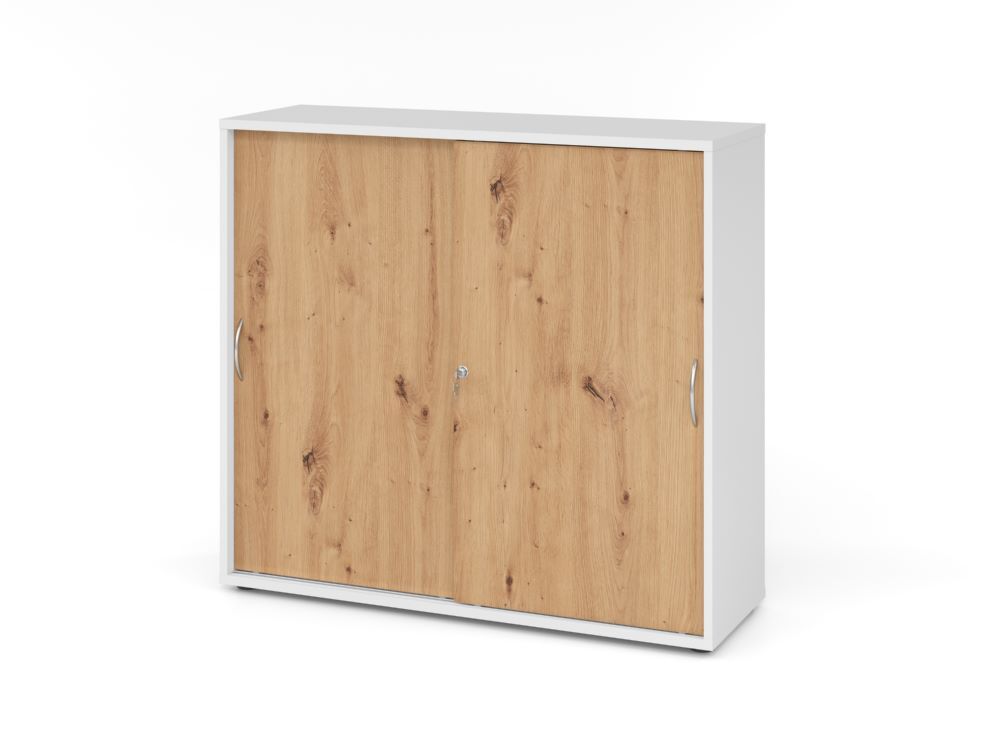 Produktbild Hammerbacher Schiebetürenschrank 3 OH BM Weiß/Asteiche