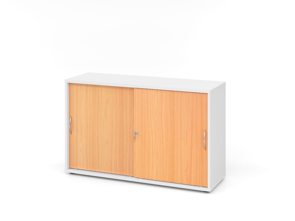 Produktbild Hammerbacher Schiebetürenschrank 2 OH BM Weiß/Buche