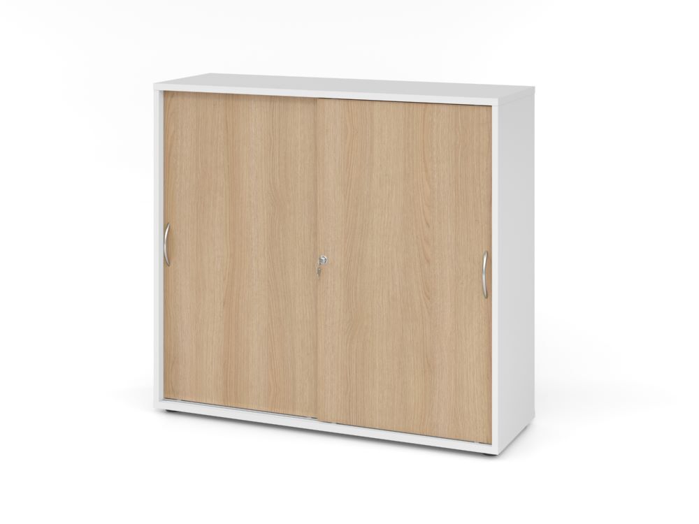 Produktbild Hammerbacher Schiebetürenschrank 3 OH BM Weiß/Eiche