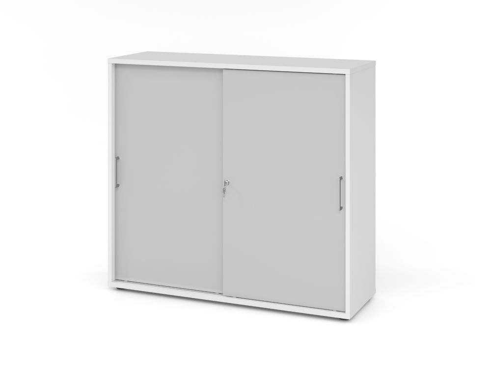Produktbild Hammerbacher Schiebetürenschrank 3 OH BS Weiß/Grau