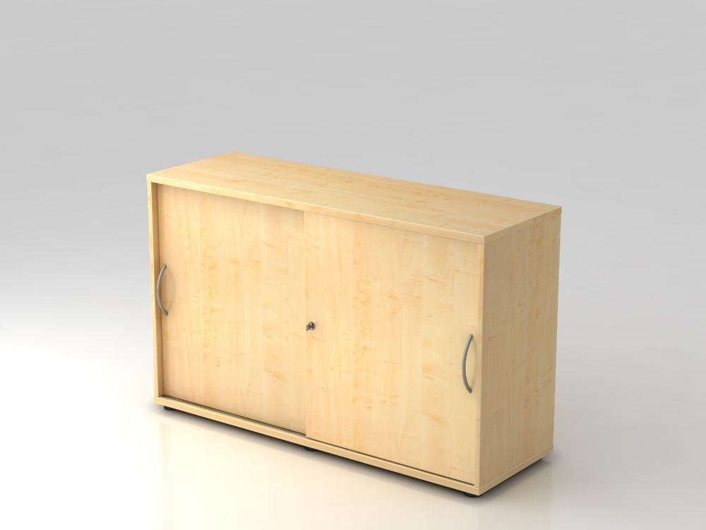 Hammerbacher Schiebetürschrank 2OH 120 cm breit in Ahorn Produktbild Hammerbacher Schiebetürschrank 2OH 120 cm breit in Ahorn