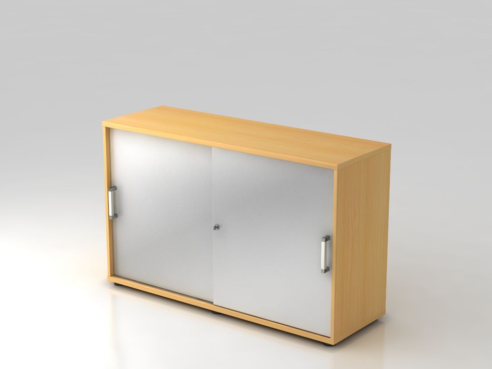 Hammerbacher Schiebetürschrank CE Buche 2OH 120 x 74,8 cm Produktbild Hammerbacher Schiebetürschrank CE Buche 2OH 120 x 74,8 cm