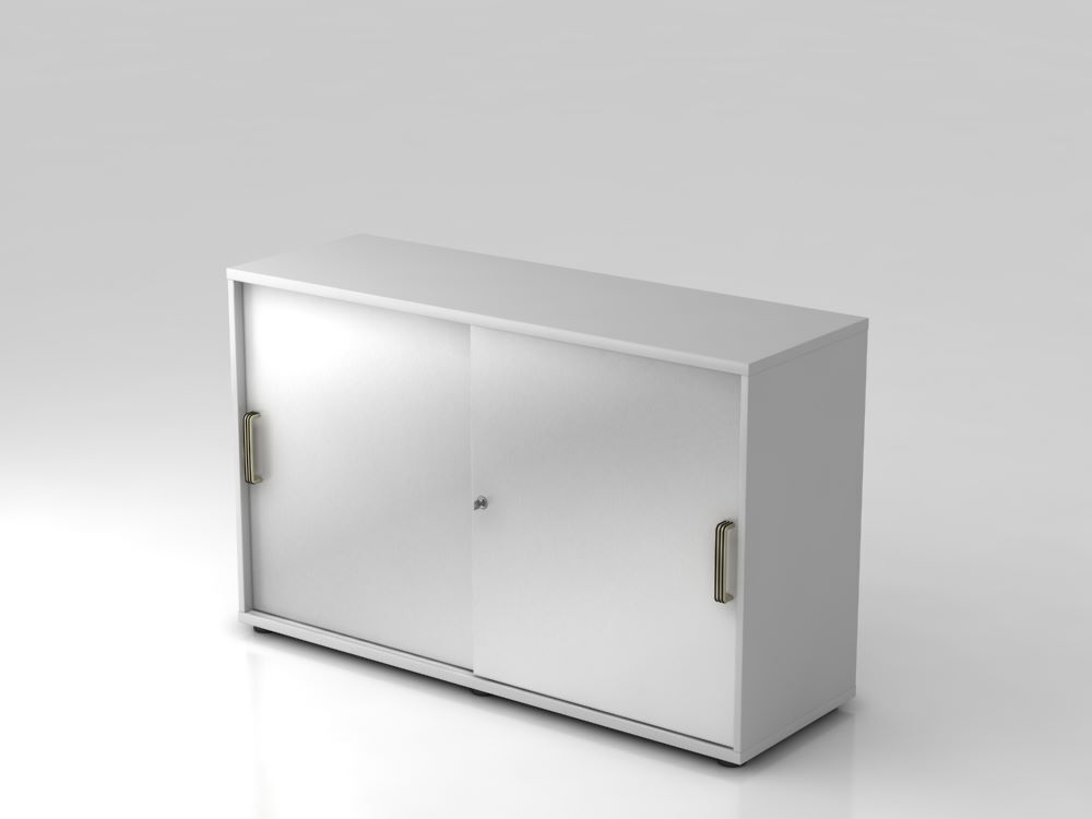 Hammerbacher Schiebetürschrank Farbe Silber Grau 2OH 120 x 74,8 cm SG Produktbild Hammerbacher Schiebetürschrank Farbe Silber Grau 2OH 120 x 74,8 cm SG