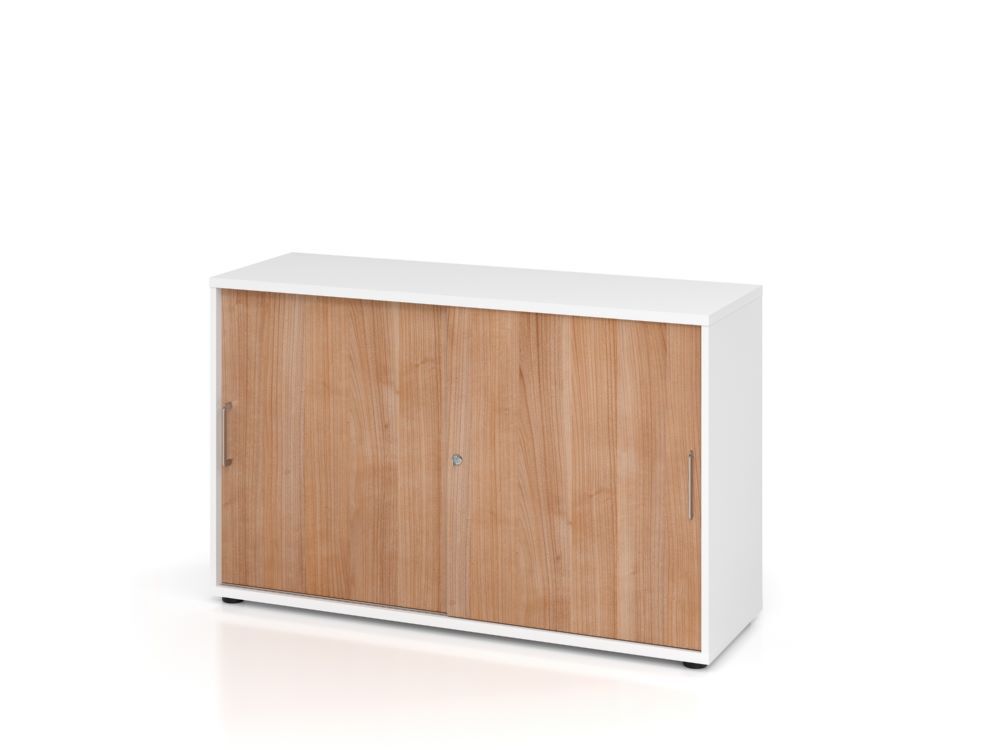 Hammerbacher Schiebetürschrank BS Schiebetür in Nussbaum 2OH 120 x 74,8 cm Produktbild Hammerbacher Schiebetürschrank BS Schiebetür in Nussbaum 2OH 120 x 74,8 cm