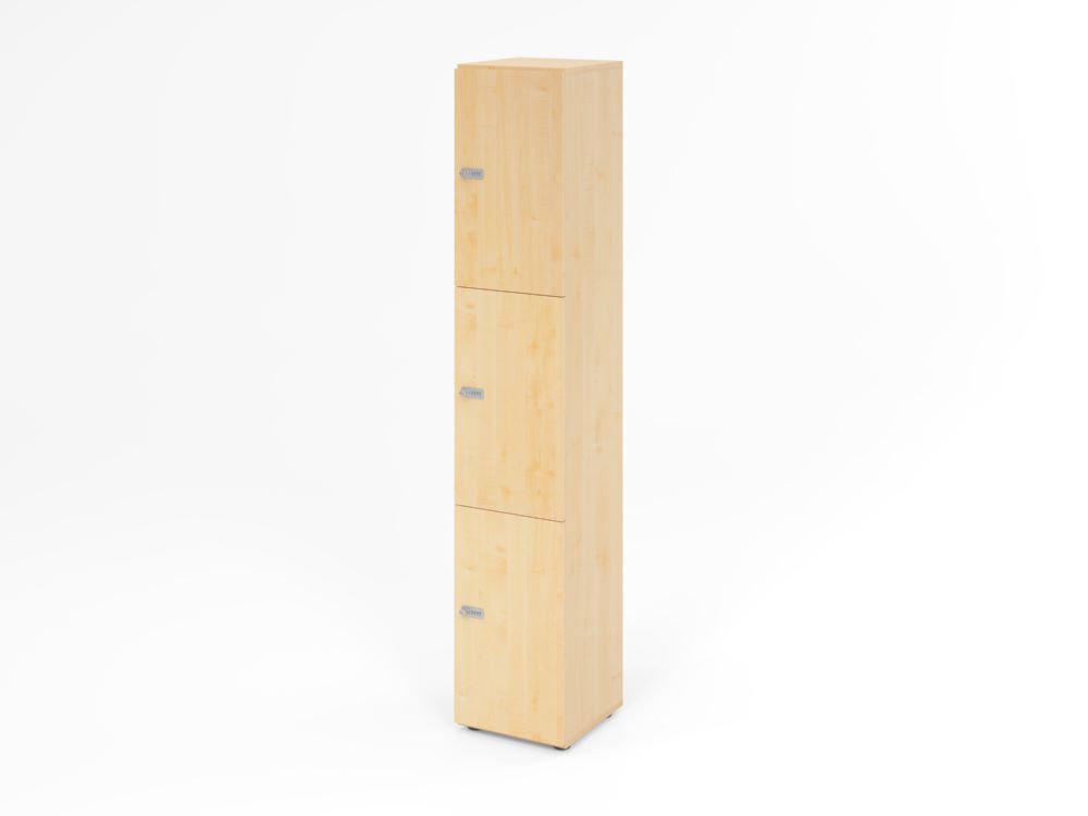 Produktbild Hammerbacher Schliessfachschrank 6OH Ahorn mit 3 x Zahlenschloss