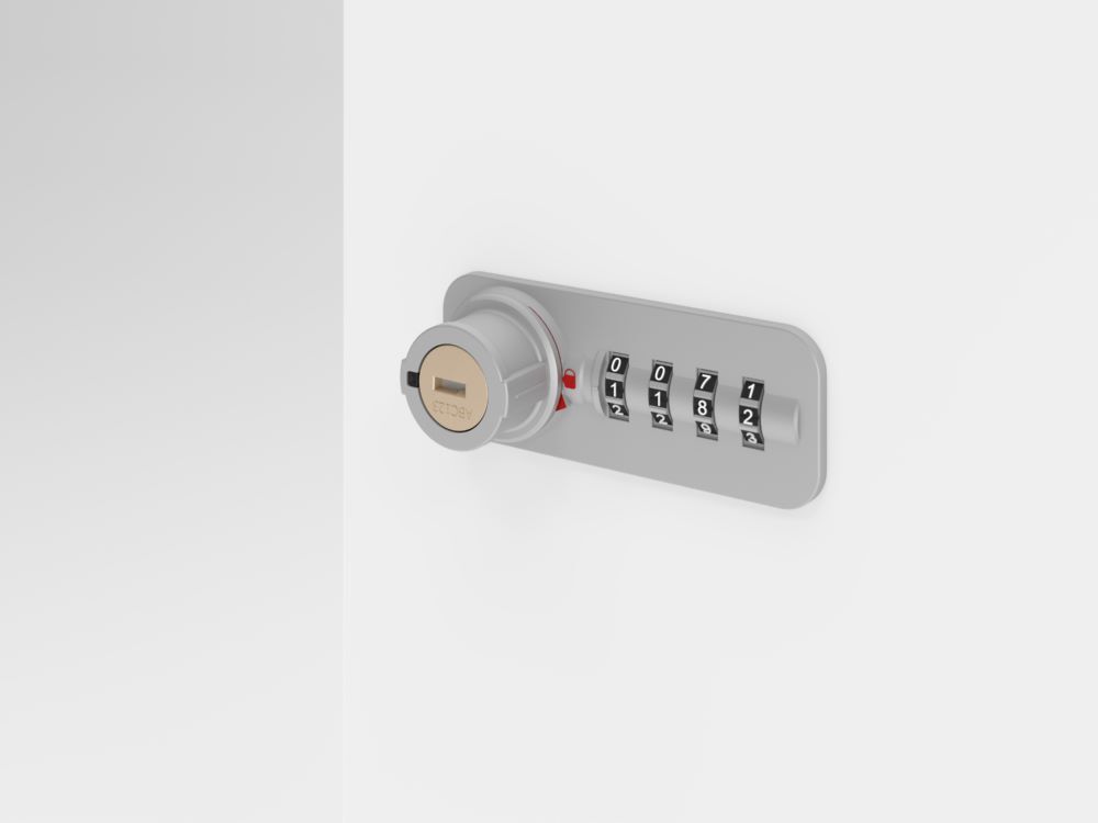 Produktbild Schliessfachschrank 6OH Graphit/Nuss,6xZS bild 6