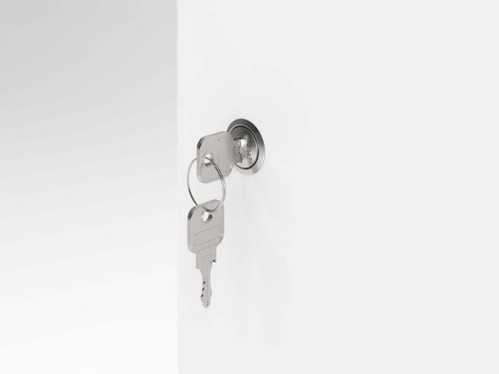 Produktbild Schliessfachschrank 6OH Weiss/Grau,3xDS bild 2