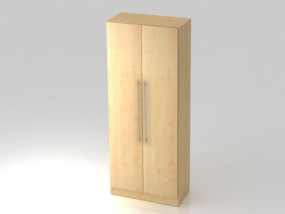 Hammerbacher Flügelschrank 5OH mit Sockelblende RE Ahorn / Ahorn B 80 x T 42 x H 200,4 cm Produktbild Hammerbacher Flügelschrank 5OH mit Sockelblende RE Ahorn / Ahorn B 80 x T 42 x H 200,4 cm