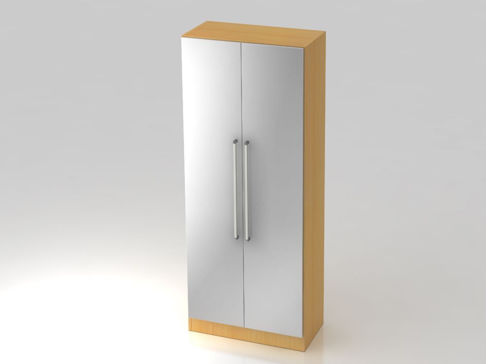 Hammerbacher Flügelschrank 5OH mit Sockelblende CE Korpus Buche B 80 x T 42 x H 200,4 cm Hammerbacher Flügelschrank 5OH mit Sockelblende CE Korpus Buche B 80 x T 42 x H 200,4 cm