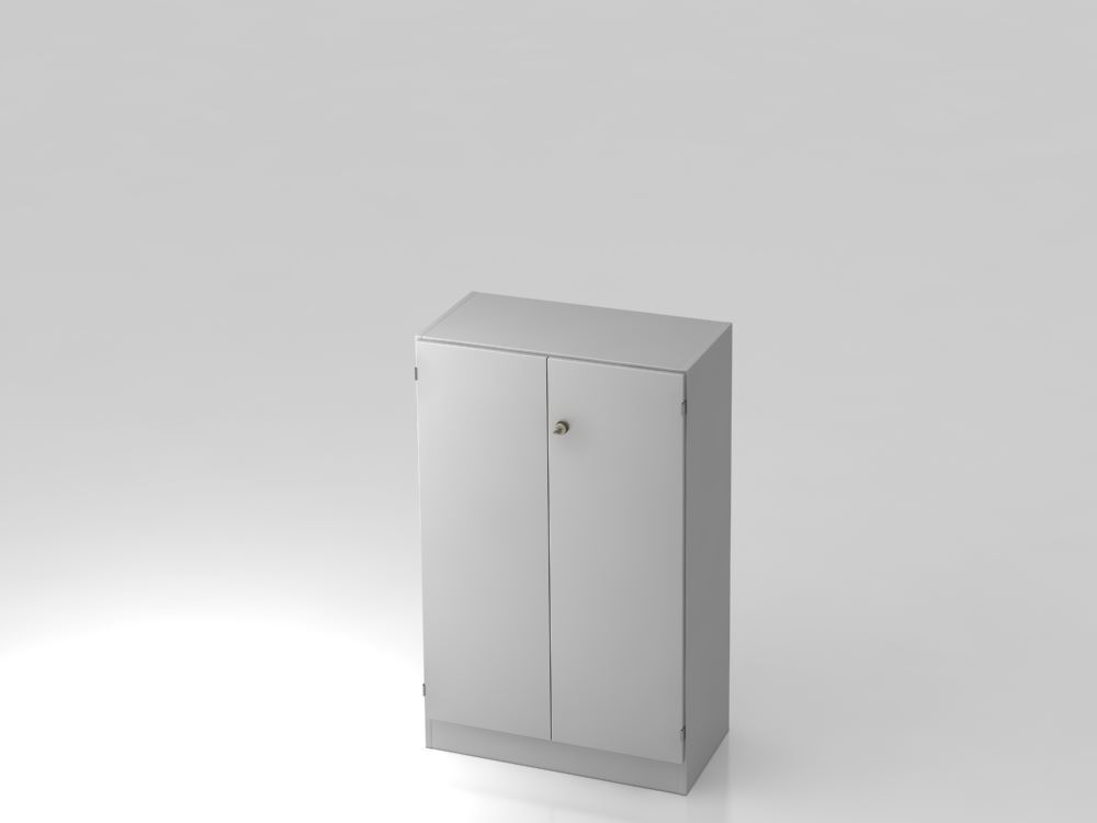 Hammerbacher Flügelschrank 3OH mit Sockelblende SG Grau / Grau Breite 80 cm x 127 cm Produktbild Hammerbacher Flügelschrank 3OH mit Sockelblende SG Grau / Grau Breite 80 cm x 127 cm