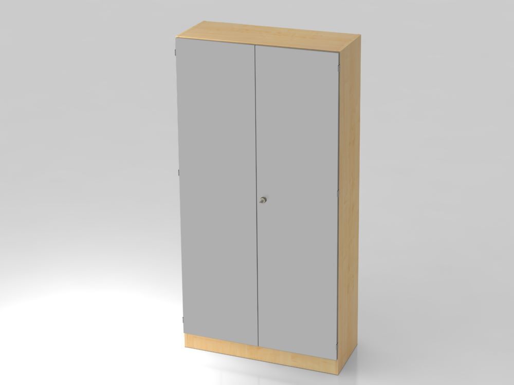 Produktbild Hammerbacher Schrank 5OH mit Sockelblende Ahorn/Silber