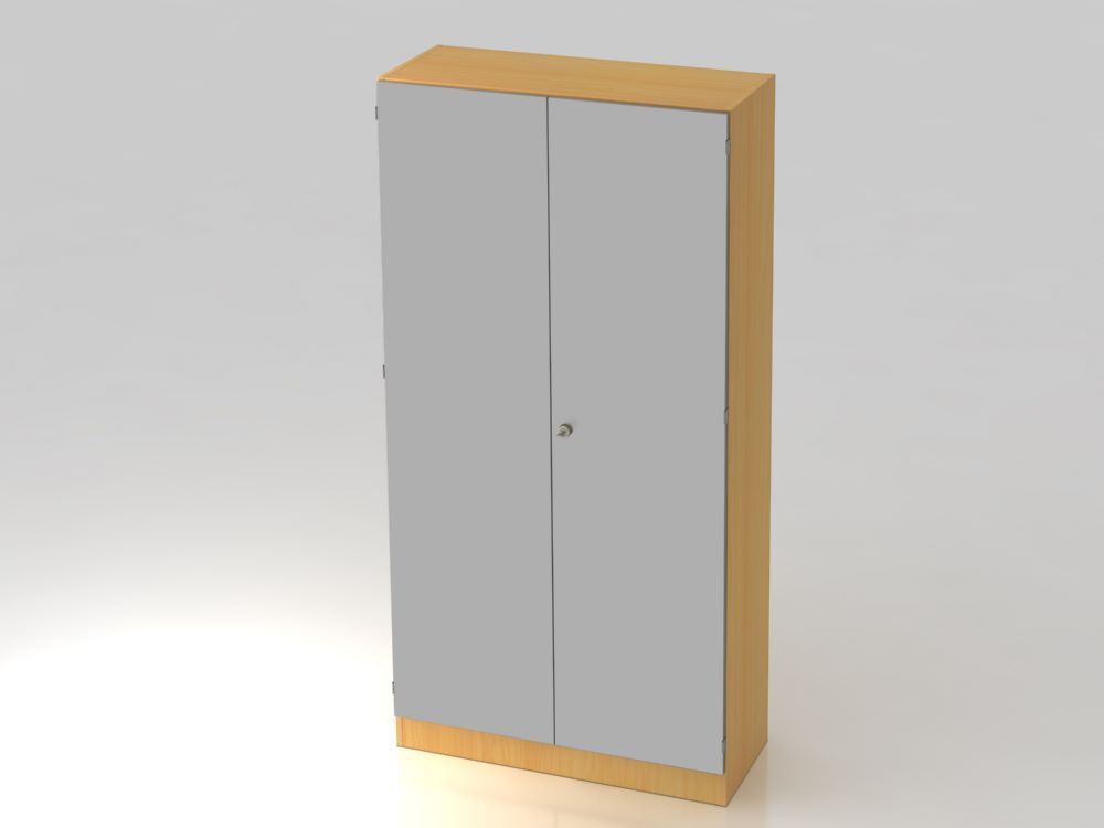 Produktbild Hammerbacher Schrank 5OH mit Sockelblende Buche/Silber