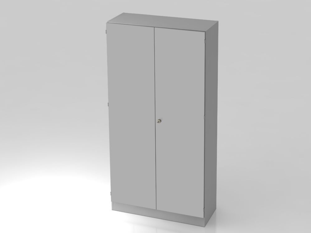 Produktbild Hammerbacher Schrank 5OH mitSockelblende Grau/Silber