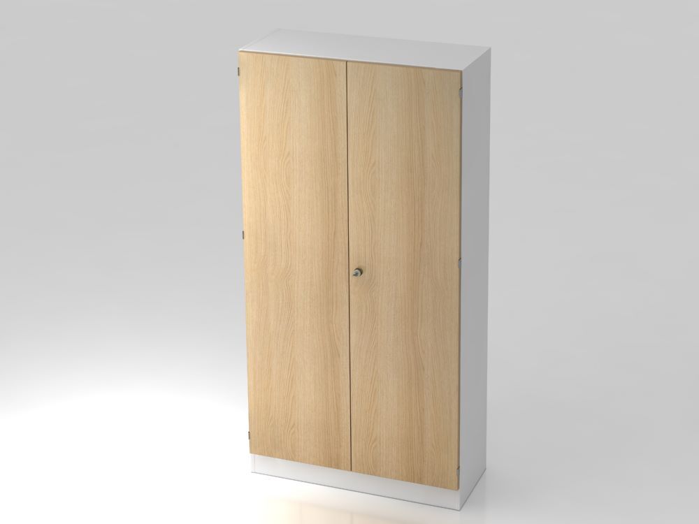Produktbild Hammerbacher Schrank 5OH mit Sockelblende Weiß/Eiche