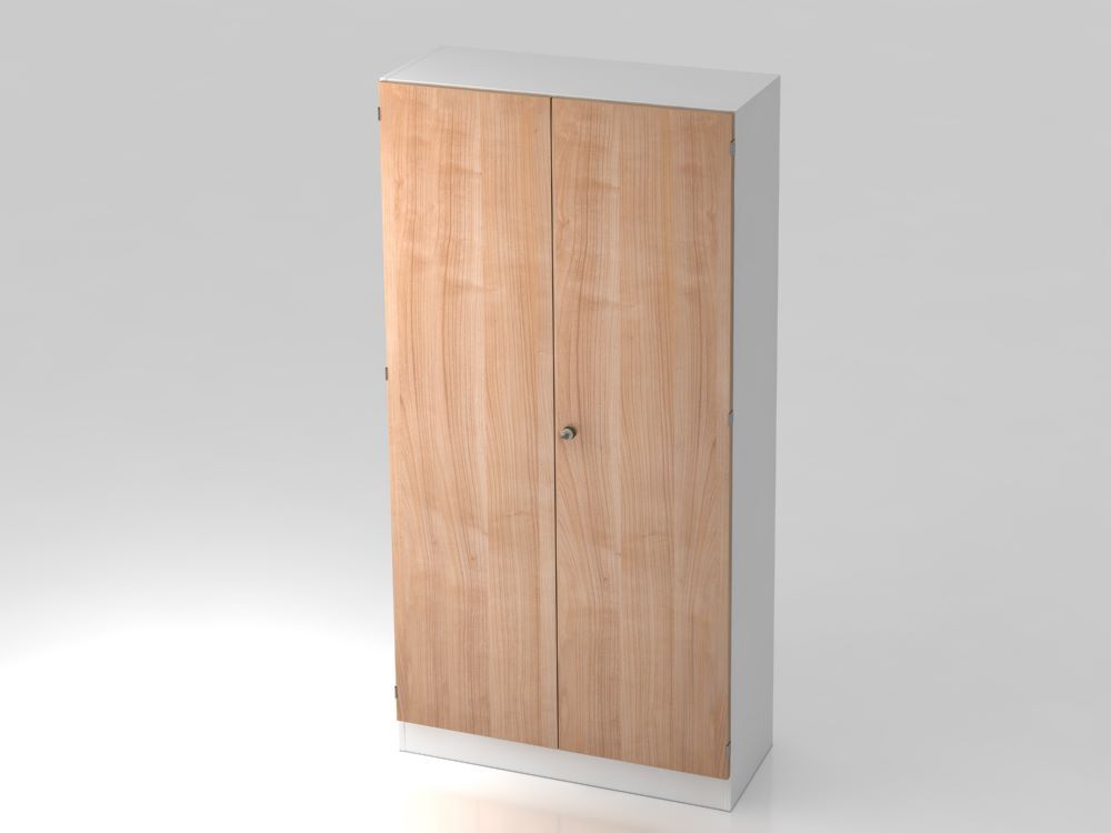 Produktbild Hammerbacher Schrank 5OH mit Sockelblende Weiß/Nussbaum