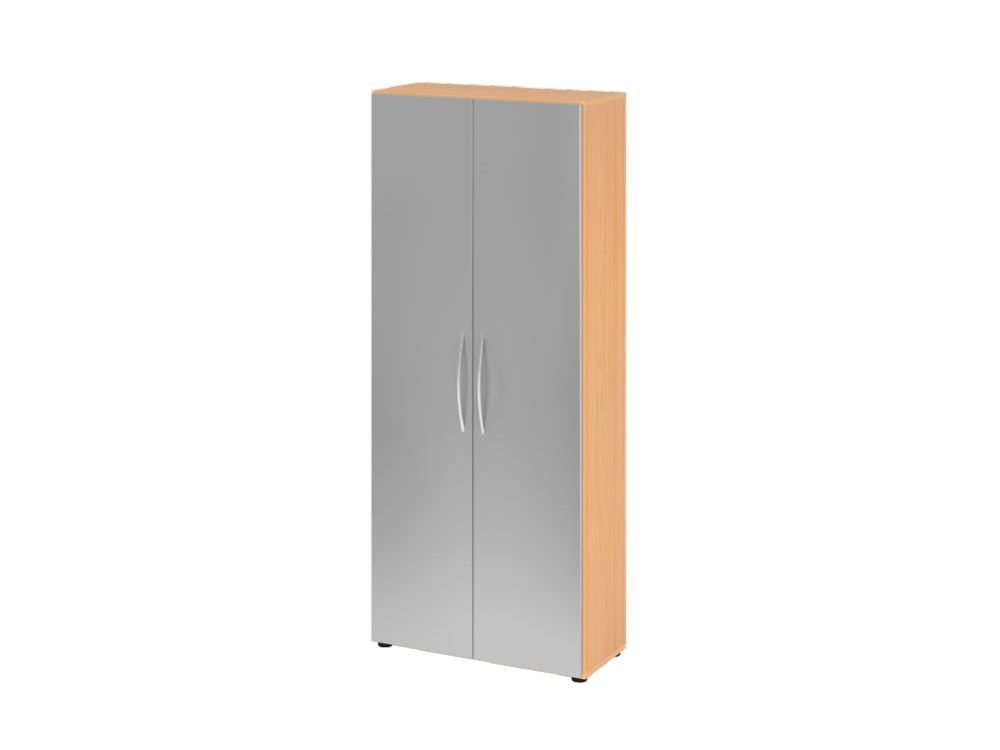 Hammerbacher Schrank 5OH 34,6 cm tief BM Buche Silber Produktbild Hammerbacher Schrank 5OH 34,6 cm tief BM Buche Silber