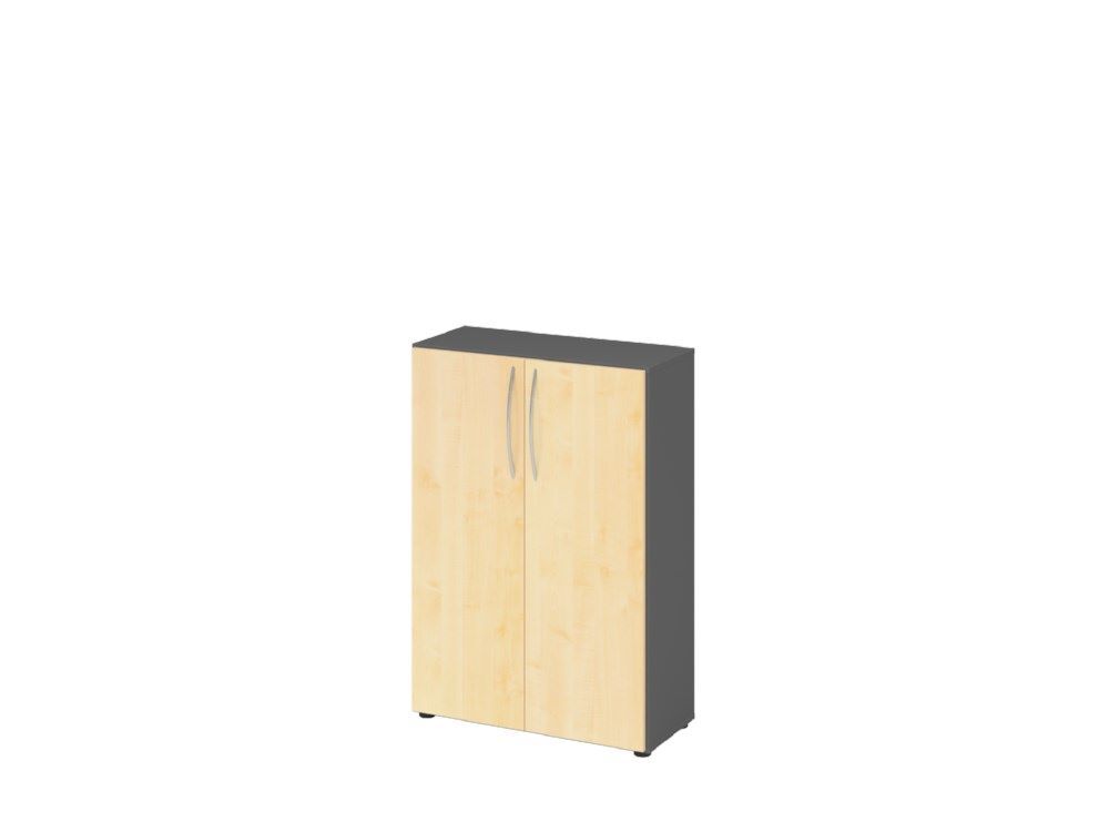 Hammerbacher Schrank 3OH 34,6 cm tief BM Graphit Ahorn Produktbild Hammerbacher Schrank 3OH 34,6 cm tief BM Graphit Ahorn