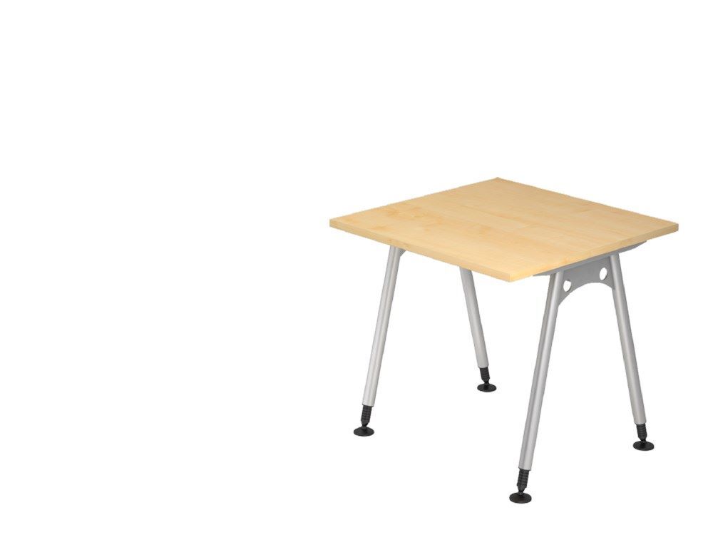 Hammerbacher Schreibtisch A-Fuß 80 x 80 in Ahorn Produktbild Hammerbacher Schreibtisch A-Fuß 80 x 80 in Ahorn