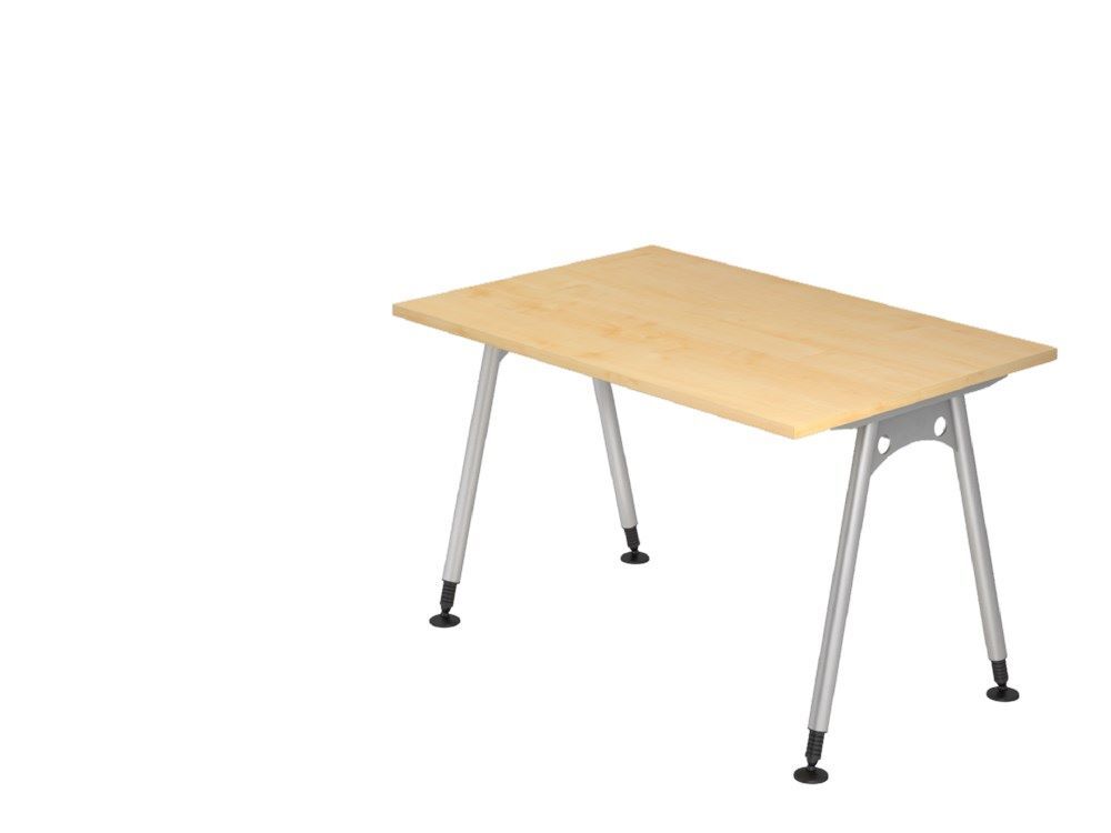 Hammerbacher Schreibtisch A-Fuß 120 x 80 cm in Ahorn Produktbild Hammerbacher Schreibtisch A-Fuß 120 x 80 cm in Ahorn