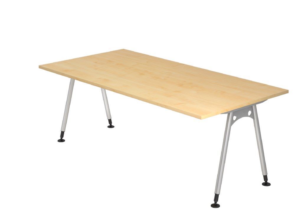 Hammerbacher Schreibtisch A-Fuß 200 x 100 cm in Ahorn Produktbild Hammerbacher Schreibtisch A-Fuß 200 x 100 cm in Ahorn